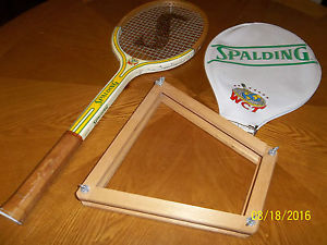 1968 SPALDING WCT WOOD TENNIS RACKET..WORLD CHAMPIONSHIP TENNIS..VINTAGE RARE