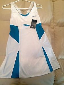 Reebok Womens White Tennis Dress Playdry Size M NWT