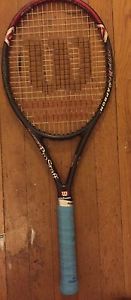 Wilson 5.0 Hyper Pro Staff Stretch 1/4g Strung Great Condition