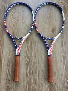 Babolat Pure Aero VS Stars & Stripes (quantity 2) with 4 1/2 grips