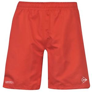 Dunlop Performance Tennis Shorts Mens Red Racket Sports Short Sportswear