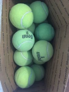 35 USED TENNIS BALLS Great For Dogs Batting Practice Chair Sliders Ball Machine