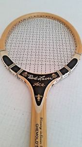 Vintage Wood Tennis Racquet Rod Laver ACE Chemold's- 27" x 9"