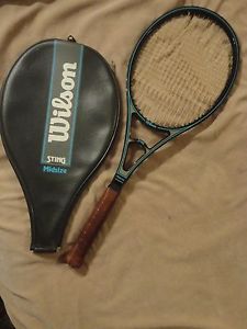 Wilson Sting MidSize Tennis Racket w/Cover GD!