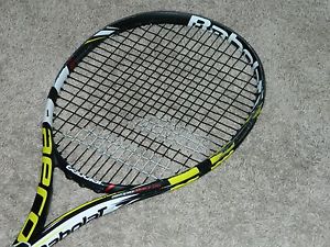 Babolat Aeropro Drive Junior 26 inch STRUNG (Tennis Racket Jr 250g 8.8 oz) SOLID