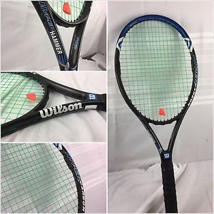 Wilson Hyper Hammer Carbon Tennis Racket 4 5/8 Grip 4.3 Oversize EUC YGI