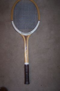 Vintage Wooden Slazenger Challenger Junior Tennis Racquet with Leather grip