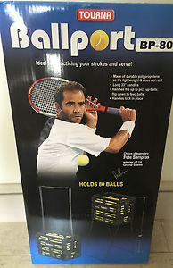 Tourna Ballport BP-80 80 Ball Basket Pete Sampras Tennis Ball Pick Up Hopper NEW