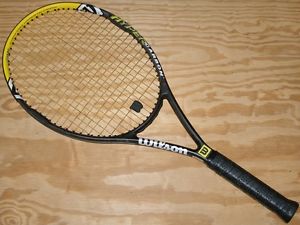 Wilson Hyper Hammer 6.3 Oversize 110 4 3/8 OS Tennis Racket with New Grip