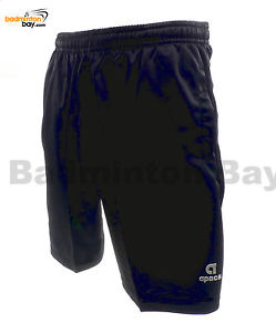 Apacs Dri-Fast Quick Dry Black Sport Shorts Pants AP-063ii 100% Polyester