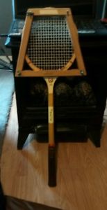 Vintage Bancroft "A"  Squash Racket Racquet Made in USA wood wooden