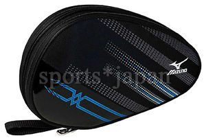 Mizuno Japan Table Tennis Ping Pong Racket 2 Rackets Case 83MD5032 Black Blue