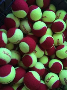 20 Used Tennis Balls Wilson Red Ball 8 And Under