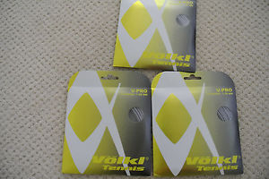 Volkl V-Pro 16G Tennis String - 3 String Set - Silver - BRAND NEW