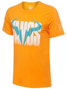 Nike NIKECOURT Premier Rafa "VAMOS" MEN'S T-SHIRT Orange (S) 850860-868 Nadal