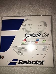 (8) BABOLAT Synthetic Gut 16G Tennis String 1.30 mm 40 ft 12.2 meters