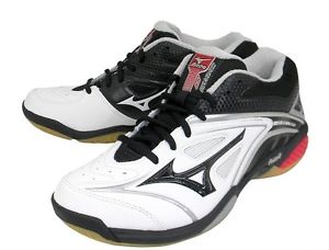 Mizuno JAPAN Badminton Shoes Wave Fang SS Speed Style MID 71GA1511 White Black