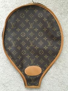 LOUIS VUITTON Vintage Authentic LV Monogram Tennis Racquet Cover Case