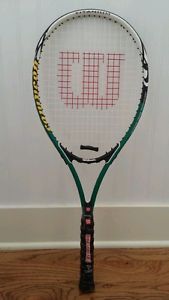 Wilson  titanium campeon tennis racquet 27.5" long with cushion pro handles