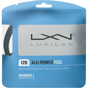 Luxilon ALU Power Feel, 18 Guage, Silver, PACKS OF 2, NWT