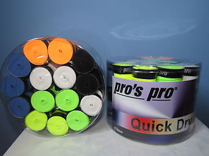 x60 OVERGRIP PROS PRO QUICK DRY (COLORES). PADEL TENIS BADMINTON OVERGRIPS