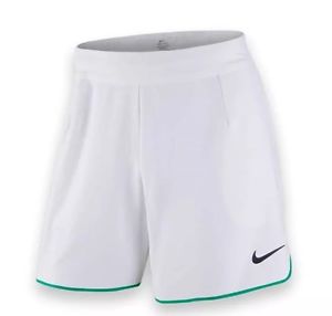 NIKE - 7" Gladiator Federer Dri-Fit Tennis White/Green Shorts (729399 101) XXL