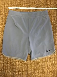 NIKE GLADIATOR 2-IN-1 TENNIS SHORTS Ocean Fog 746655-404 Sz M Medium Federer