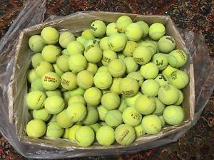 100 USED TENNIS BALLS