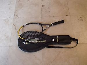 WILSON HYPER CARBON HAMMER 6.3 OVERSIZE TENNIS RACQUET 4 1/2" W/ COVER