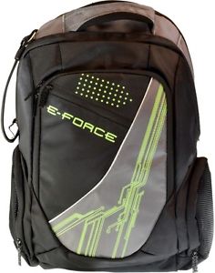 E-Force Racquetball Backpack-Bag Black Racquet Storage Pocket Large Compartment