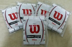 Wilson Pro Overgrip 12pk White (5 Packs)