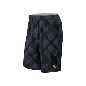 Wilson Hybrid Ajustado De punto Tartán 9" Short black Hombre WRA735303