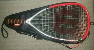 Wilson Hyper Carbon Ultralite Rollers 175 New Case $225 Racquetball Racquet HTF