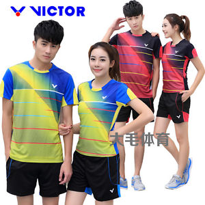 2016 Victor Badminton sportswear Korea Competition clothing T-shirt Shorts