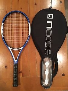 New Wilson Ncode Nfury Oversized, 4 5/8 No 5 Grip With New Case