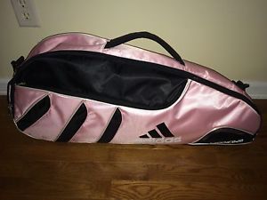 ADIDAS BARRICADE IV Tour 3 Tennis Racquet Duffel/Shoulder Bag  Pink/Black