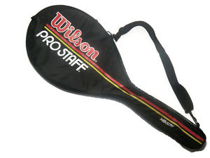 Wilson Pro Staff Midsize Tennis Racket Cover - w/ 5" Pocket & Adjustable Strap