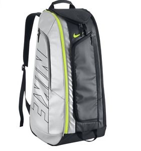 NIKE Court Tech 1 Tennis Racquetball Bag Backpack Insulated Silver Black Volt