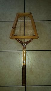 Vintage TA DAVIS HI-POINT Tennis Racquet RARE TAD Racket Wood Protector 27"