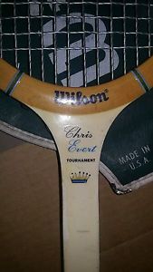 Vintage Chris Evert Tournament Model WilsonTennis Racket Racquet Wood SEE PICS!!
