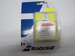 **NEW** LOT OF 6 THREE PACKS BABOLAT VS GRIP ORIGINAL OVERGRIP (YELLOW) 18 TOTAL