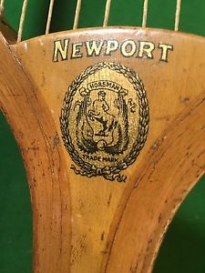 ANTIQUE HORSMAN NEWPORT WOOD TENNIS RACKET 1920's VINTAGE USA