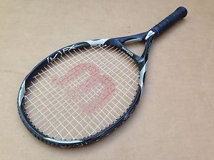 WILSON k FACTOR [k] ONE FX 1 SUPER OVERSIZE STRUNG TENNIS RACQUET RACKET 4-3/8"