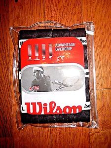 Wilson Advantage Tennis Racket Overgrip - 12 per package - Black - Brand New!