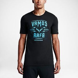 NEW Nike VAMOS Rafa Court Dry Crew Tee Shirt SIZE L $35 Rafael Nadal