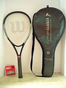 Wilson Hyper Carbon Sledge Hammer 2.0 115 Tennis Racquet 4 1/2-NEW STRINGS/GRIP