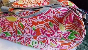 Wilson's Pink Floral Dual Compartment Tennis Bag