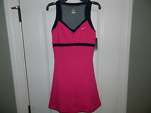 Women's Nike Hot Pink & Navy Tennis Dress Size Small-NWT