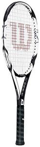 WILSON k FACTOR [k] SIX. TWO 100 MIDSIZE TENNIS RACQUET RACKET STRUNG 4-1/8 NICE