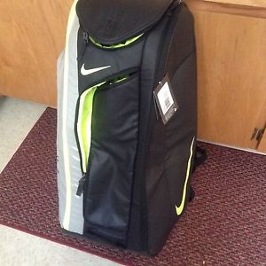 Nike Court Tech 1 Tennis Backpack Bag Silver Black Volt Insulated ( BA4866-072 )